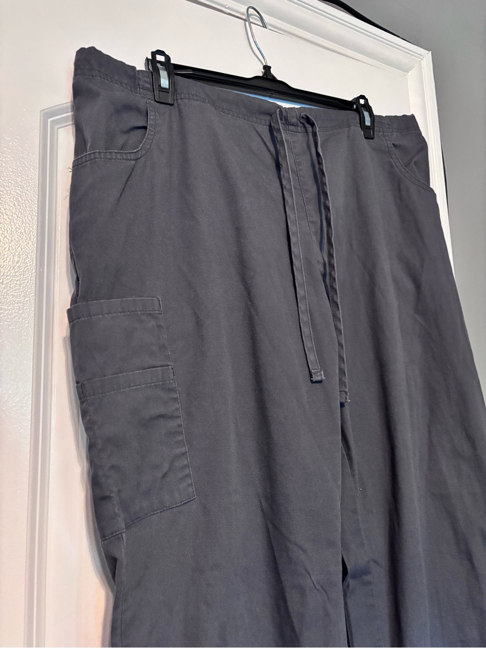 Dickies Black Cargo Drawstring Medical Pants Size Large - Picture 4 of 11